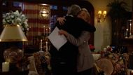 Eric Braeden and Melody Thomas Scott hug on The Young and the Restless | Image Source: CBS/Deadline